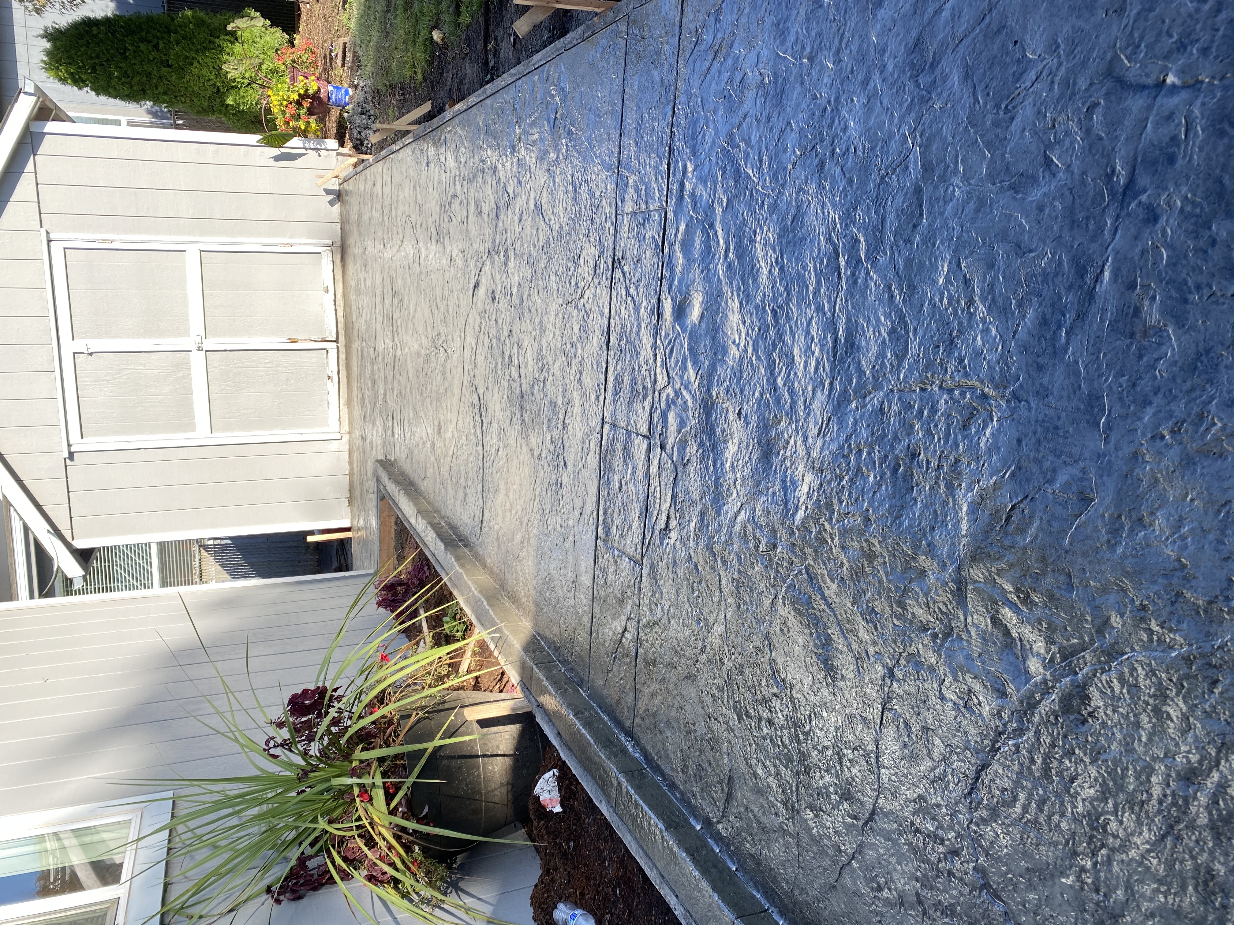 A newly installed concrete Walkways in Camas, Oregon